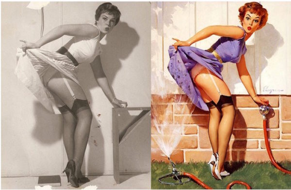 Before & After Pin-Up Models Back in the Day without Photoshop