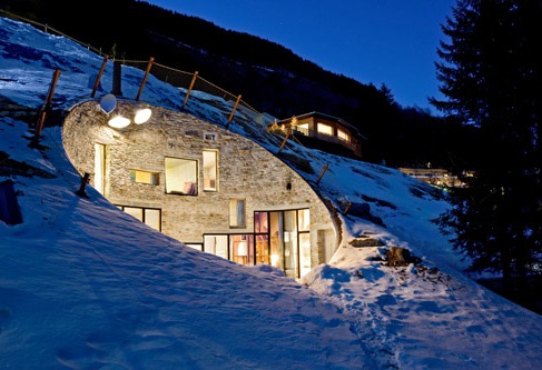The Luxury Villa embedded into a Mountain