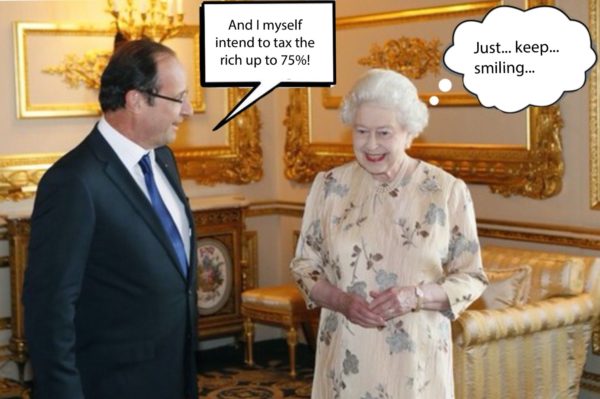 What did the French President say to the Queen of England?