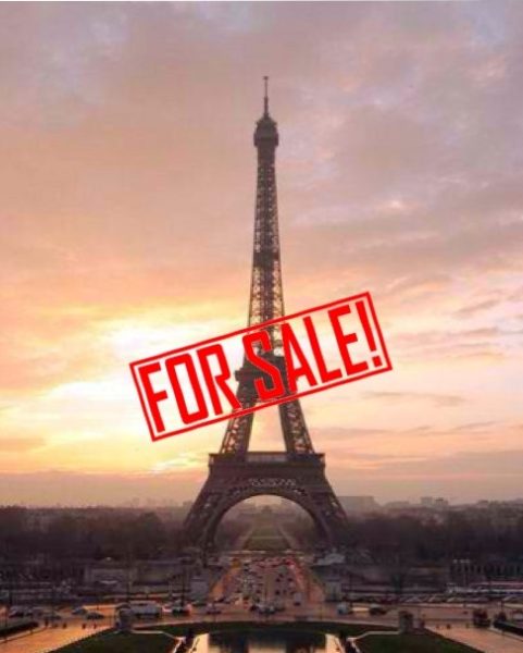 The Eiffel Tower goes up for Auction!