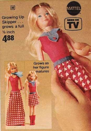 Woman demonstrates how Mattel's controversial 'Growing up Skipper