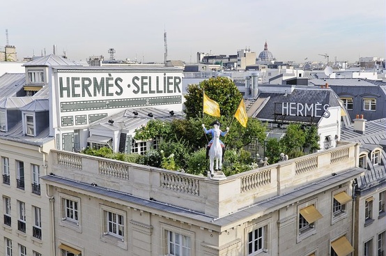 The Hermès Secret Garden on a Paris Rooftop