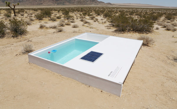 An Artist Dares you to go find his Secret Swimming Pool in the Desert