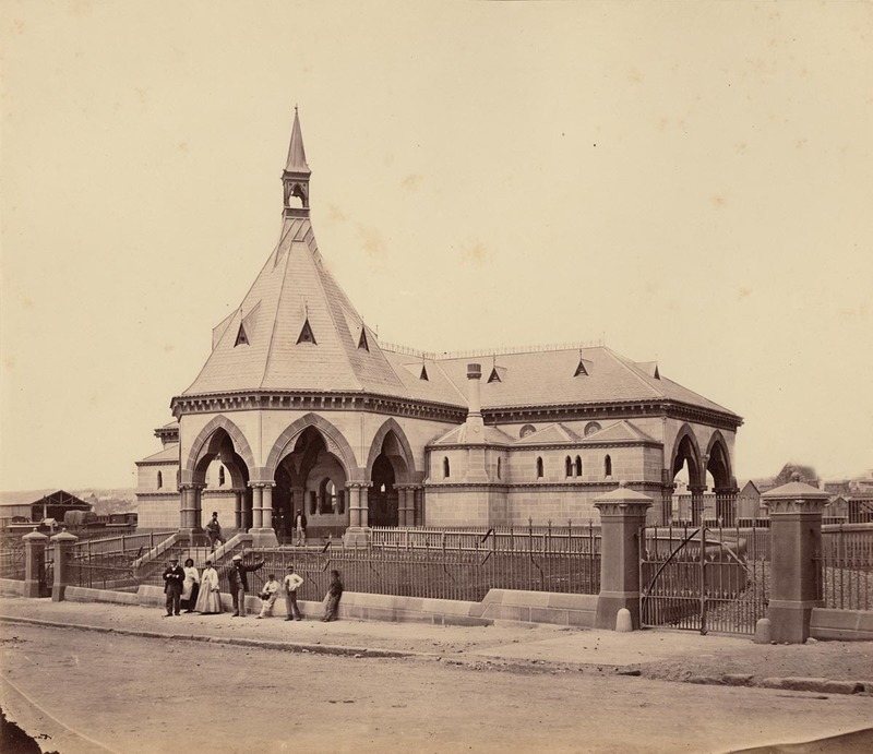The Mortuary Station in its heyday, 1871 (c) State Library of NSW