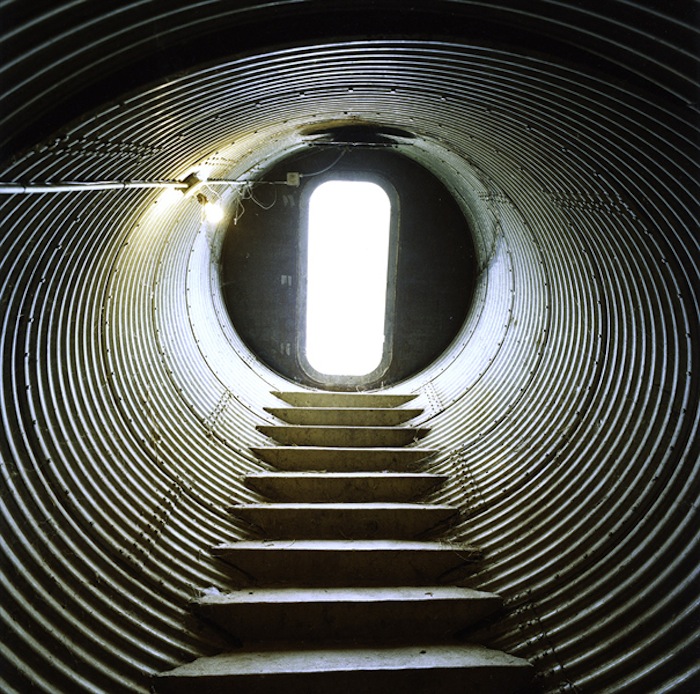 Interior/Looking out-Group Shelter for Scientists at Lawrencce/L