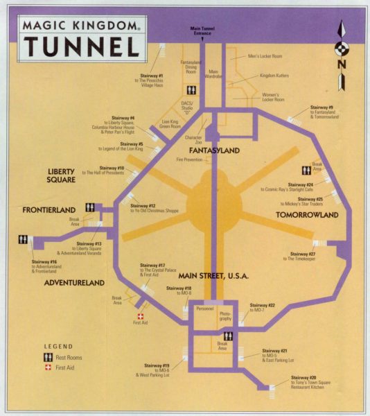 The Underground World of Tunnels Beneath Disney
