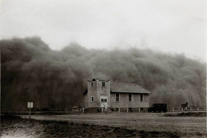 Kansas Church and a Black Blizzard