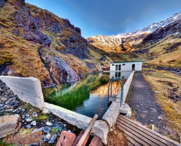 Iceland’s Secret Swimming Pool in the Valley