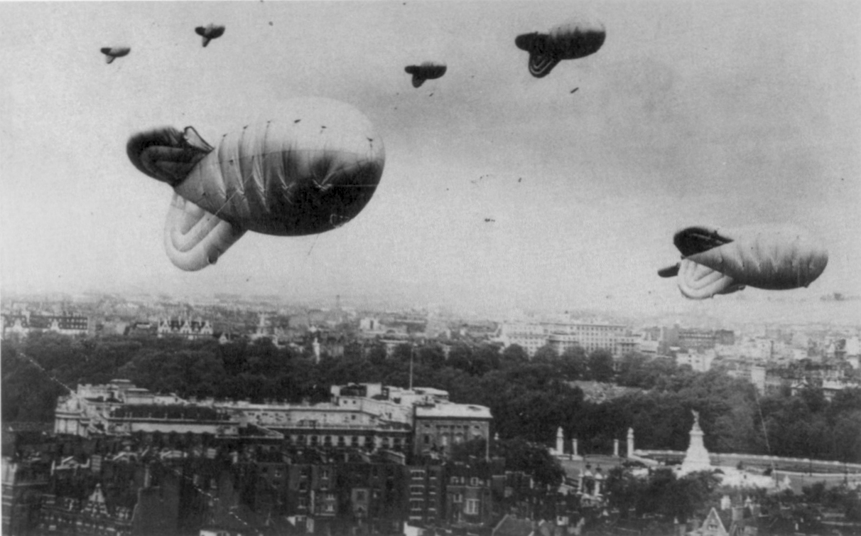 Balloon barrage over London