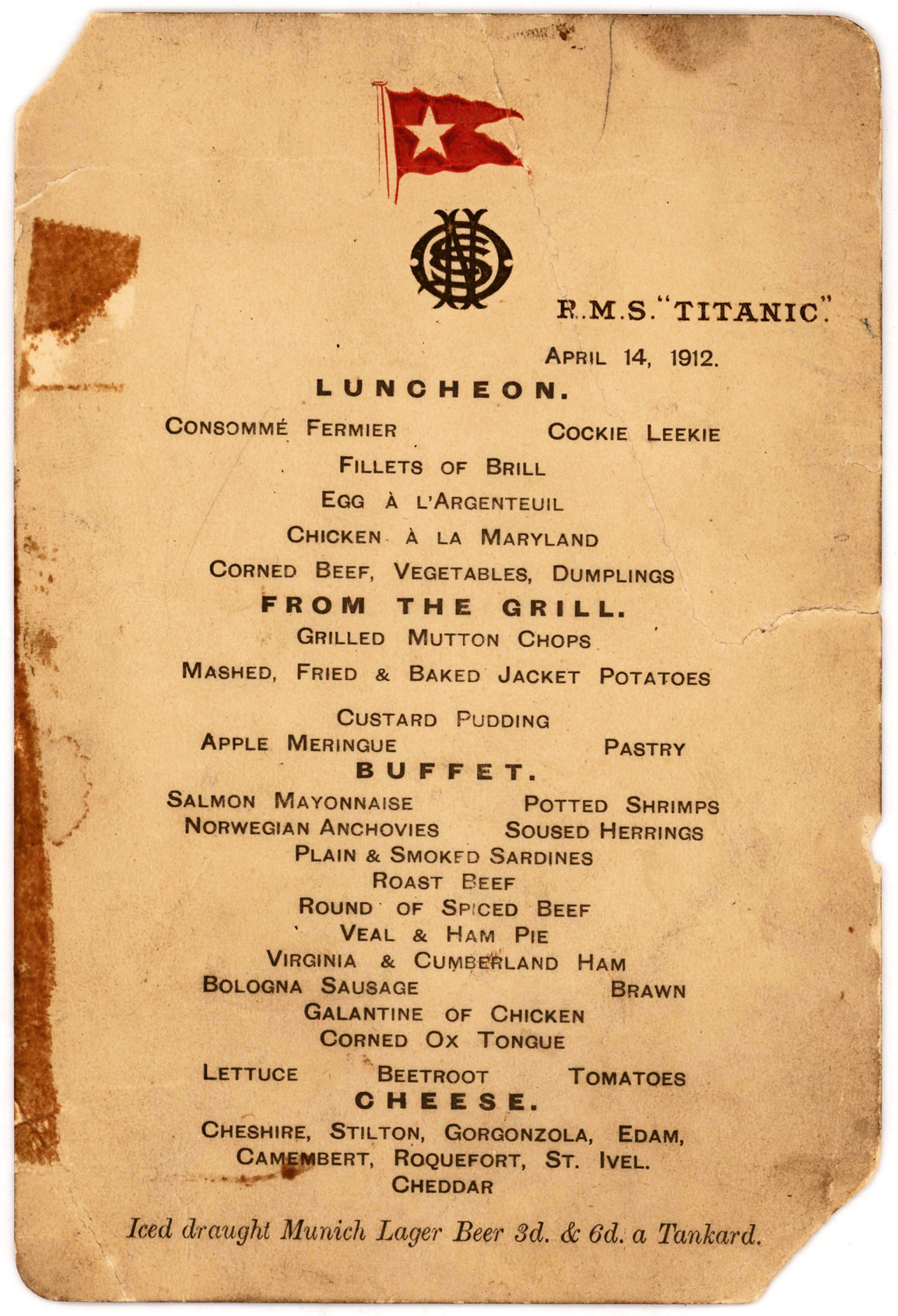 titaniclastmenu