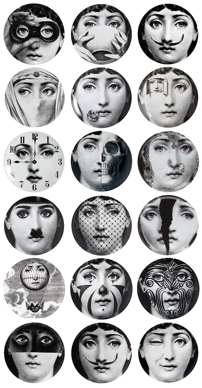 Fornasetti Woman Face