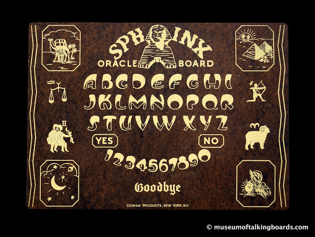 Bizarre Magic Alice in Wonderland Ouija Board laminated sheet Planchett 