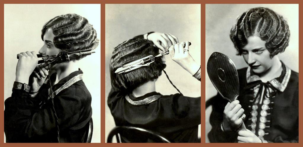 1920s girls curling their hair (2)