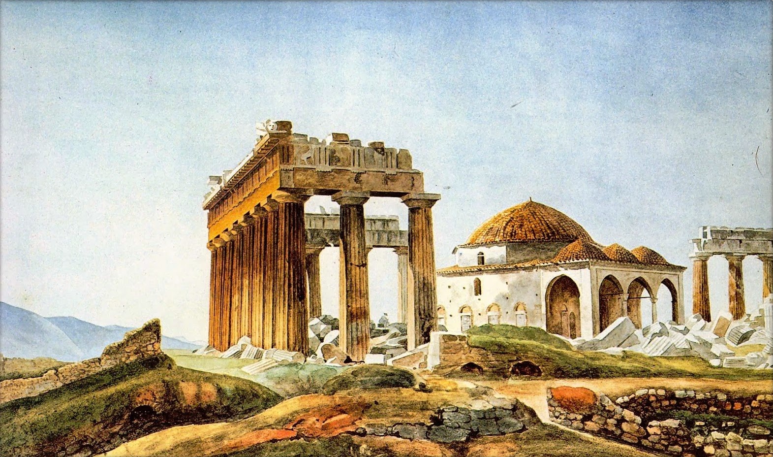 Peytier_-_Mosque_in_the_Parthenon