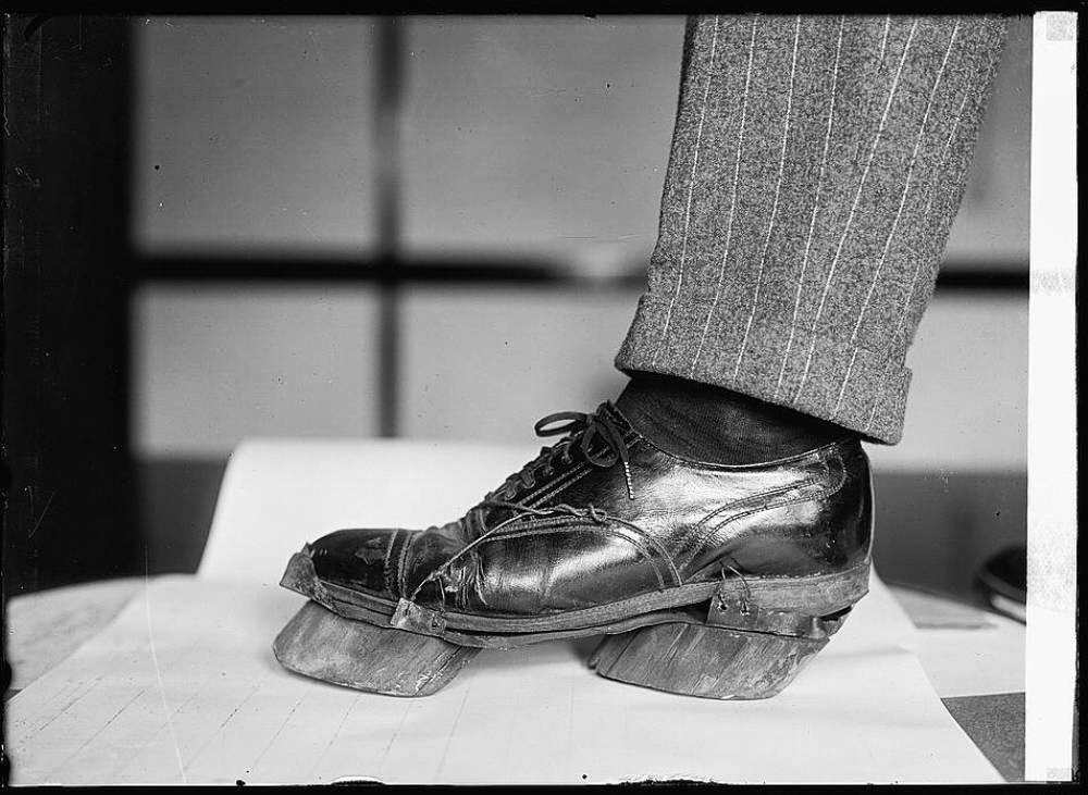Cow shoes used by Moonshiners in the Prohibition days to disguise their footprints, 1922 1