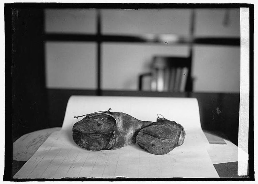 Cow shoes used by Moonshiners in the Prohibition days to disguise their footprints, 1922 3