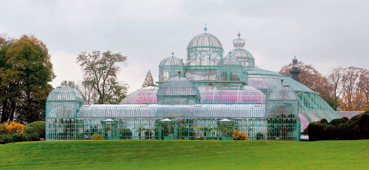 GREEN HOUSE OF LAEKEN IN BRUSSELS