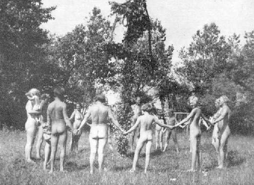 Vintage Snapshots of Swedish Midsummer looking suspiciously like a Spooky Cult