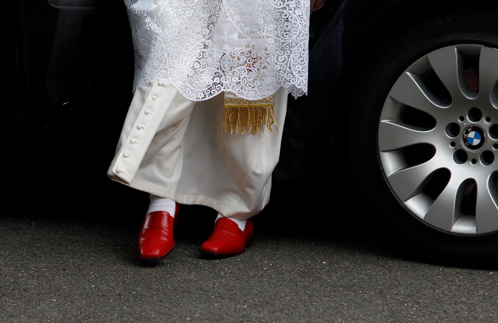 pope prada shoes