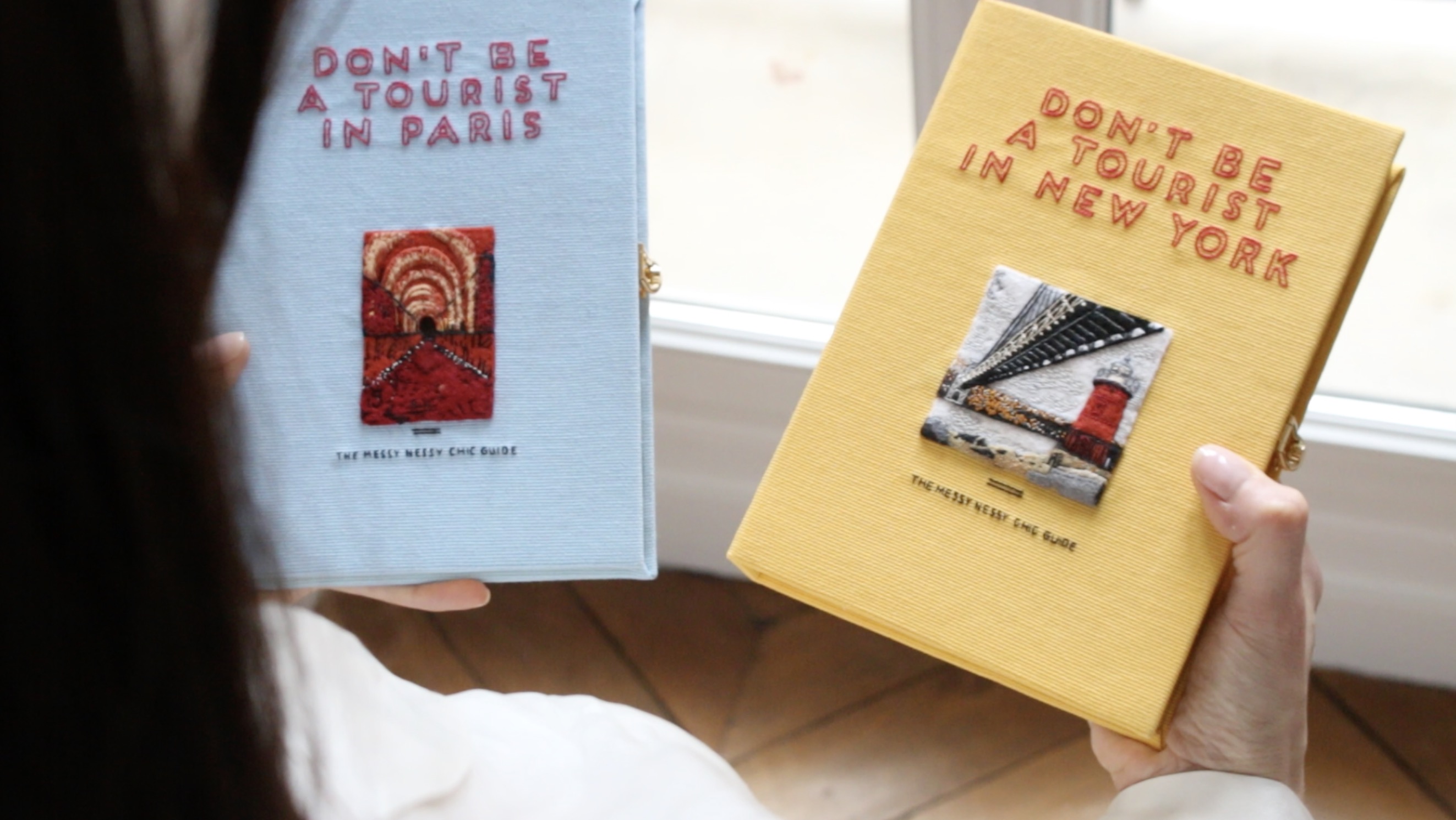 Olympia Le-Tan transformed Don't be a Tourist Books into Clutch