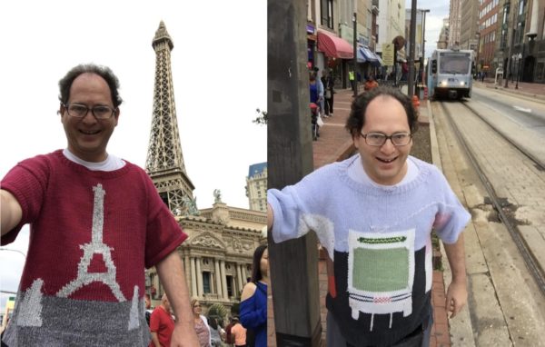 This Guy Knits ‘Ugly Sweaters’ for Every Place He Goes