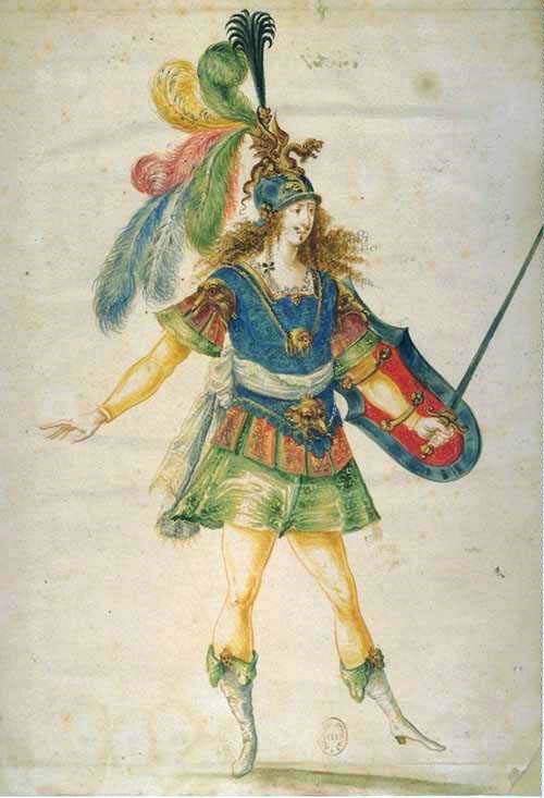 King Louis XIV of France in the costume of the Sun King in the ballet 'La  Nuit', 1653