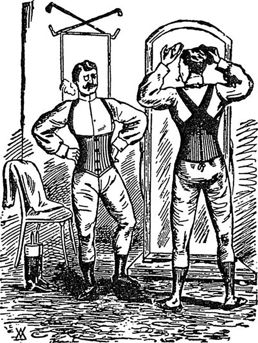 men in corsets