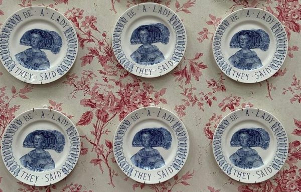 Not Your Granny’s Old China: Her Plates Tell Stories of Feminist Rebellion