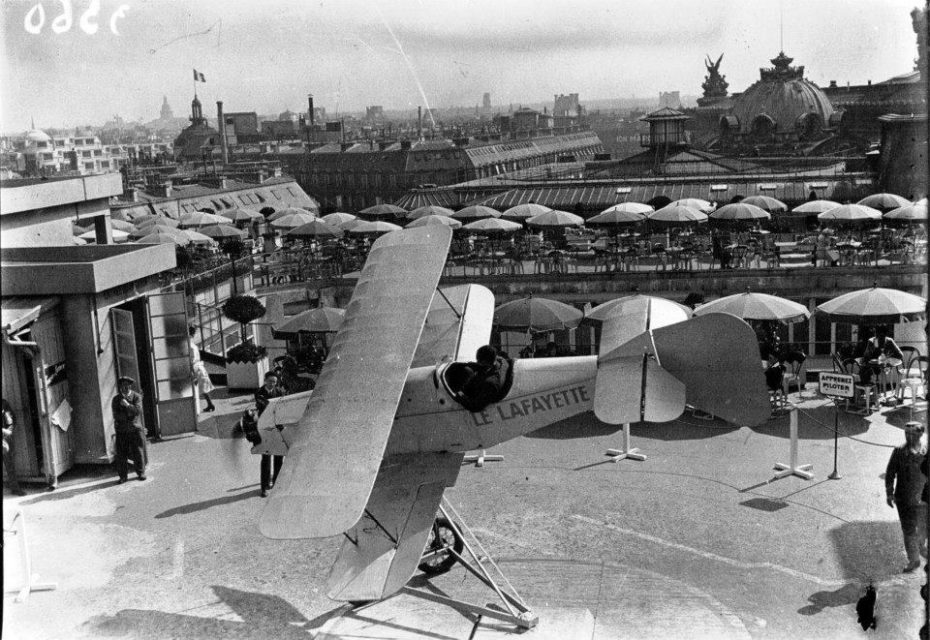 The Rooftop at the Galeries Lafayette Department Store with the